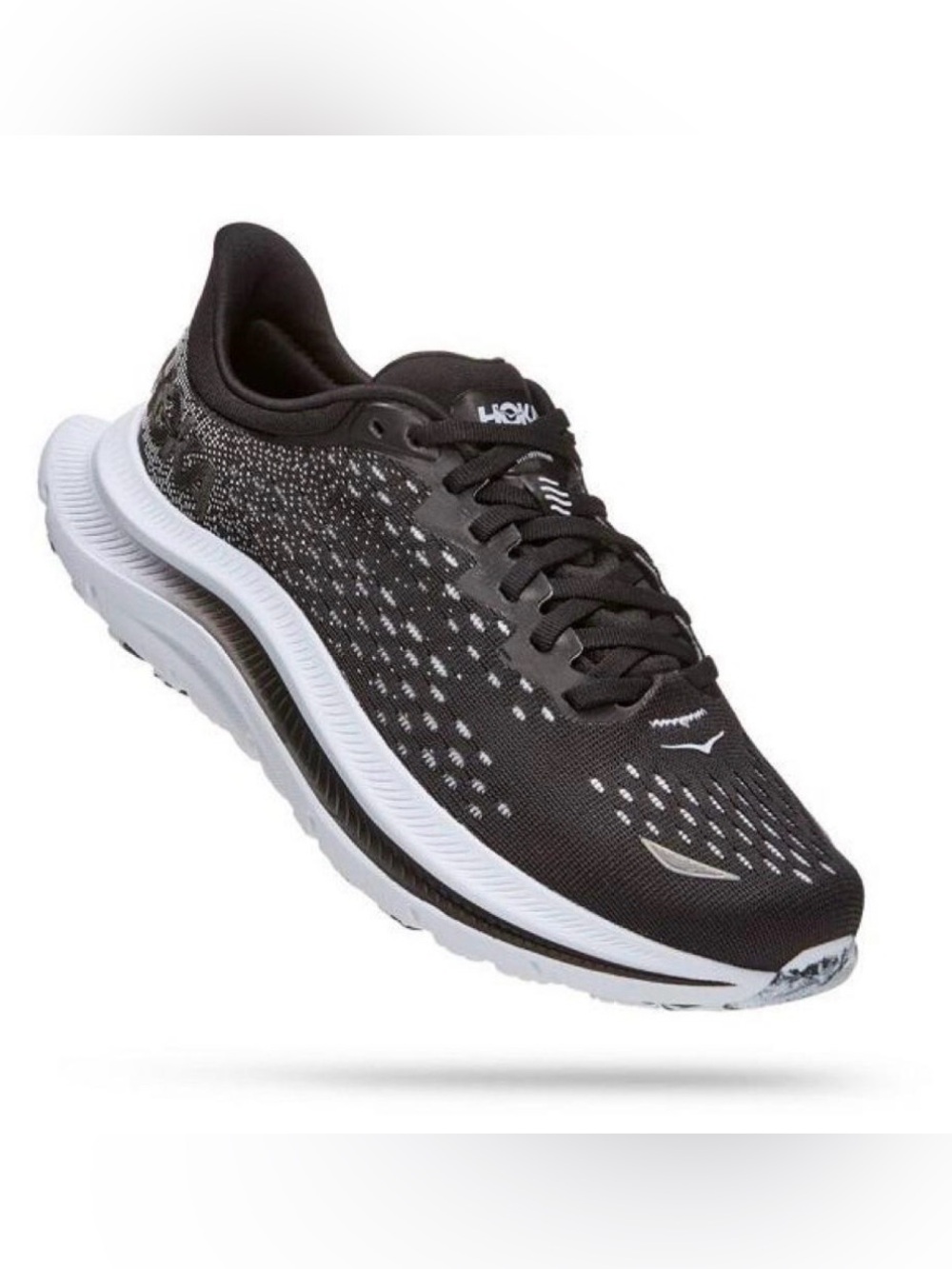 Hoka One One Kawana Black and White Women's Running Shoes size 7.5
